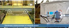 激光位移传感器用于矿物棉厚度测量-opto