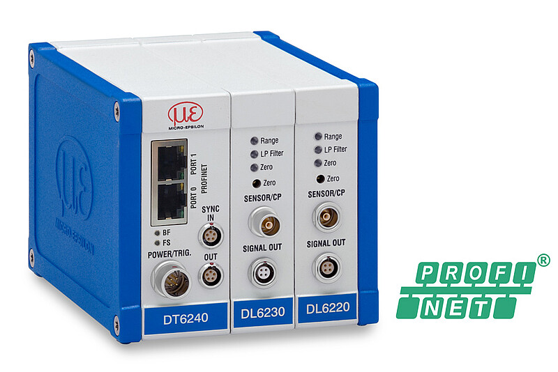 基于PROFINET的电容标准测量系统:带DL6220和DT6230解调器的DT6240控制器