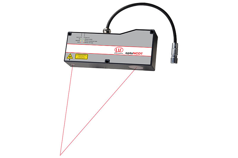 Laser sensors with short measuring range at long offset distance