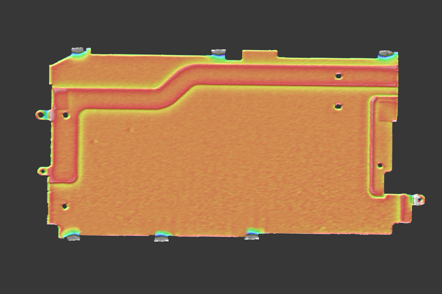 使用 3DInspect 完成 3D 测量后的被测目标